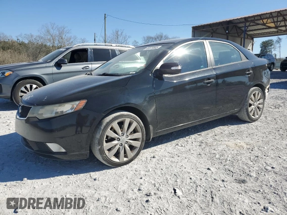 2010 Kia Forte SX with VIN KNAFW4A33A5230724, listed as a Copart auction lot 46979805 with 108,657 mi miles and Salvage Title. Bid and sale history available at carsss.com. Image 1.