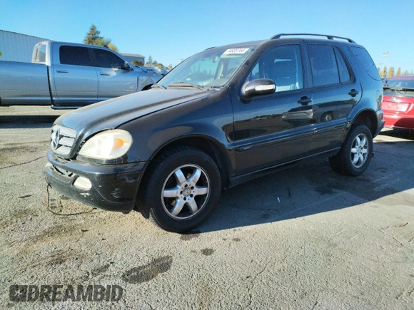 2003 Mercedes-Benz M-Class 3.7L with VIN 4JGAB57EX3A445949, listed as a Copart auction lot 74633744 with 223,427 mi miles and Salvage Title. Bid and sale history available at carsss.com. Image 1.