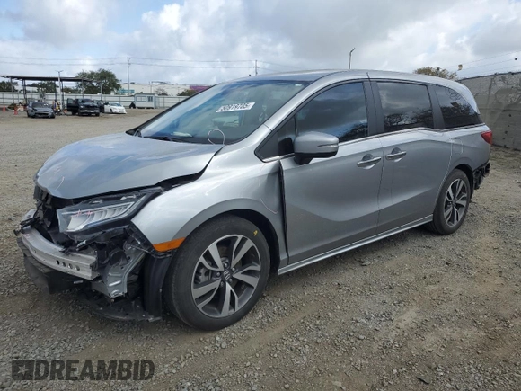 2023 Honda Odyssey Touring с VIN 5FNRL6H86PB032605, выставлен на аукционе Copart как лот 50919785 с пробегом 39 061 миль миль и Списание • Salvage title. История ставок и продаж доступна на DreamBid. Изображение 1.