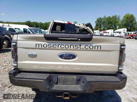 2017 Ford F-350 Platinum with VIN 1FT8W3BT8HEE00252, listed as a Copart auction lot 57881055 with Not provided miles and Non repairable. Bid and sale history available at DreamBid. Image 6.