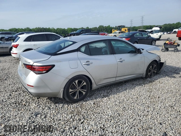 2021 Nissan Sentra SV with VIN 3N1AB8CV7MY267736, listed as a Copart auction lot 54711945 with 109,026 mi miles and Salvage title. Bid and sale history available at DreamBid. Image 3.