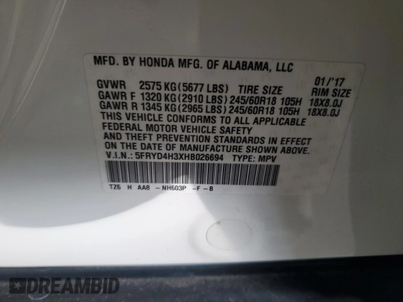 2017 Acura MDX with VIN 5FRYD4H3XHB026694, listed as a Copart auction lot 88740495 with 90,417 mi miles and Salvage Title. Bid and sale history available at carsss.com. Image 13.