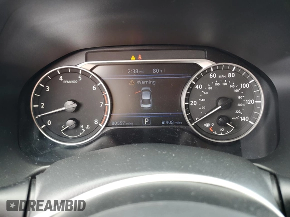 2020 Nissan Altima S with VIN 1N4BL4BV5LC284296, listed as a Copart auction lot 58812365 with 80,557 mi miles and Salvage title. Bid and sale history available at DreamBid. Image 9.