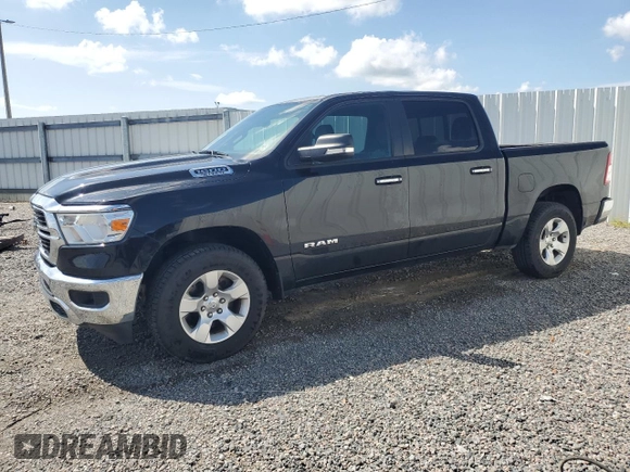 2019 Ram 1500 Big Horn with VIN 1C6RREFT1KN721002, listed as a Copart auction lot 61526425 with 61,431 mi miles and Clean title. Bid and sale history available at DreamBid. Image 1.