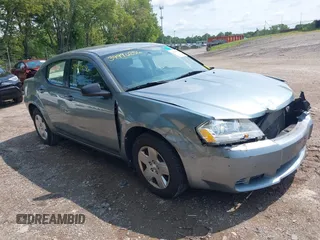 2010 Dodge Avenger SXT with VIN 1B3CC4FD4AN170390, listed as a IAAI auction lot 39990256 with 152,711 mi miles. Bid and sale history available at carsss.com. Image 1.