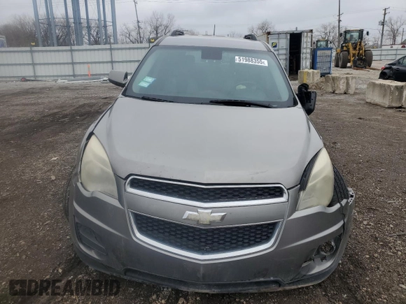 2012 Chevrolet Equinox 2LT with VIN 2GNFLNE51C6318845, listed as a Copart auction lot 51988355 with 156,861 mi miles and Salvage Title. Bid and sale history available at DreamBid. Image 5.