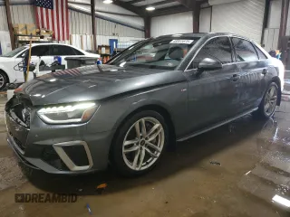 2022 Audi A4 S line Premium Plus with VIN WAUEAAF47NA045387, listed as a Copart auction lot 48951675 with 29,645 mi miles and Salvage Title. Bid and sale history available at DreamBid. Image 1.