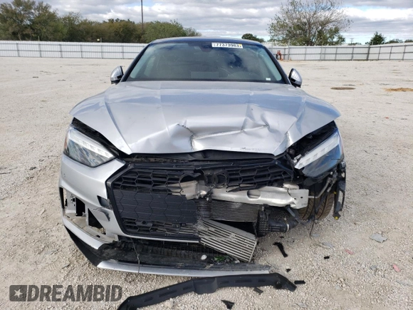 2022 Audi A5 Sportback Premium Plus with VIN WAUCBCF52NA023970, listed as a Copart auction lot 77373983 with 14,327 mi miles. Bid and sale history available at carsss.com. Image 5.
