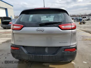 2017 Jeep Cherokee Sport with VIN 1C4PJMAB4HD220913, listed as a Copart auction lot 47193015 with 153,086 mi miles and Salvage Title. Bid and sale history available at carsss.com. Image 6.