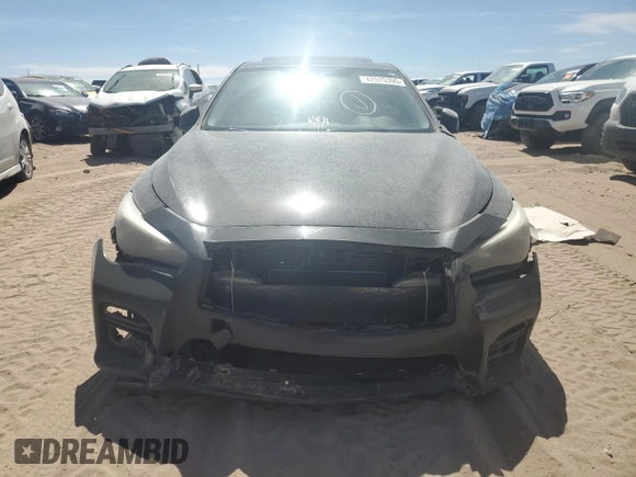 2014 Infiniti Q50 Hybrid Sport with VIN JN1AV7AR5EM700580, listed as a Copart auction lot 42575395 with 152,518 mi miles and Salvage Title. Bid and sale history available at carsss.com. Image 5.