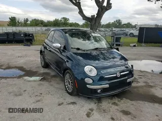 2013 FIAT 500 Lounge with VIN 3C3CFFCR2DT572208, listed as a Copart auction lot 52073205 with 83,822 mi miles and Salvage title. Bid and sale history available at DreamBid. Image 11.
