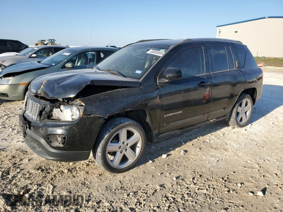 2014 Jeep Compass High Altitude with VIN 1C4NJCEA9ED889158, listed as a Copart auction lot 45805095 with 104,981 mi miles and Salvage Title. Bid and sale history available at carsss.com. Image 1.