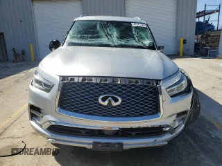2021 Infiniti QX80 LUXE with VIN JN8AZ2AE0M9271825, listed as a Copart auction lot 47971325 with 86,378 mi miles and Salvage Title. Bid and sale history available at carsss.com. Image 5.