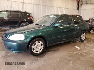 1999 Honda Civic EX z VIN 1HGEJ8240XL025671, wystawiony jako Copart lot #42625445 z przebiegiem 217 131 mil mil oraz Szkoda całkowita • Salvage title. Historia ofert i sprzedaży dostępna na DreamBid. Obrazek 1.