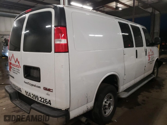 2020 GMC Savana Cargo z VIN 1GTW7AFG0L1264205, wystawiony jako Copart lot #84242264 z przebiegiem 48 273 mil mil oraz Szkoda całkowita • Salvage title. Historia ofert i sprzedaży dostępna na DreamBid. Obrazek 3.