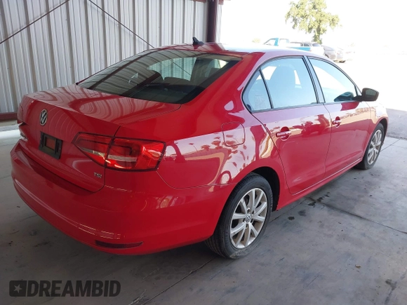 2015 Volkswagen Jetta Sedan 1.8T SE with VIN 3VWD17AJ8FM297813, listed as a IAAI auction lot 42114550 with 126,229 mi miles. Bid and sale history available at carsss.com. Image 4.