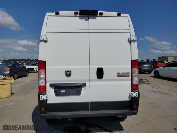 2022 Ram ProMaster Cargo Van with VIN 3C6LRVDG8NE134557, listed as a Copart auction lot 69671374 with 0 mi miles and Salvage Title. Bid and sale history available at carsss.com. Image 6.