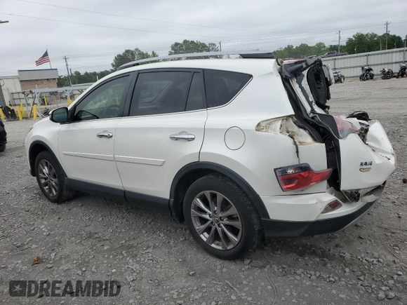 2017 Toyota RAV4 Limited with VIN JTMYFREV8HJ708660, listed as a Copart auction lot 54172205 with 57,091 mi miles and Salvage Title. Bid and sale history available at DreamBid. Image 2.