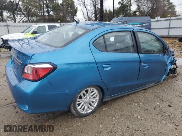 2023 Mitsubishi Mirage SE z VIN ML32FVFJ9PHF00471, wystawiony jako Copart lot #49424495 z przebiegiem 66 570 mil mil oraz Szkoda całkowita • Salvage title. Historia ofert i sprzedaży dostępna na DreamBid. Obrazek 3.