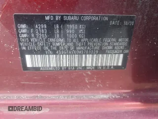 2021 Subaru Impreza Premium z VIN 4S3GTAV60M3701229, wystawiony jako Copart lot #47572415 z przebiegiem 39 425 mil mil oraz Szkoda całkowita • Salvage title. Historia ofert i sprzedaży dostępna na DreamBid. Obrazek 15.