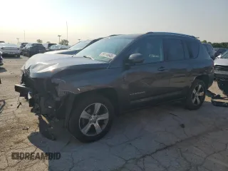 2017 Jeep Compass Latitude with VIN 1C4NJDEB4HD164960, listed as a Copart auction lot 59114645 with 118,921 mi miles and Salvage title. Bid and sale history available at DreamBid. Image 1.