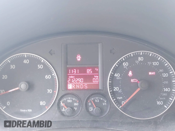 2008 Volkswagen Jetta SE with VIN 3VWRM71K48M020892, listed as a IAAI auction lot 42607127 with 212,290 mi miles and . Bid and sale history available at DreamBid. Image 7.
