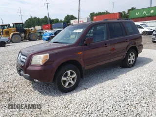 2008 Honda Pilot EX-L with VIN 5FNYF18568B048249, listed as a Copart auction lot 63614245 with 195,503 mi miles and Salvage title. Bid and sale history available at DreamBid. Image 1.