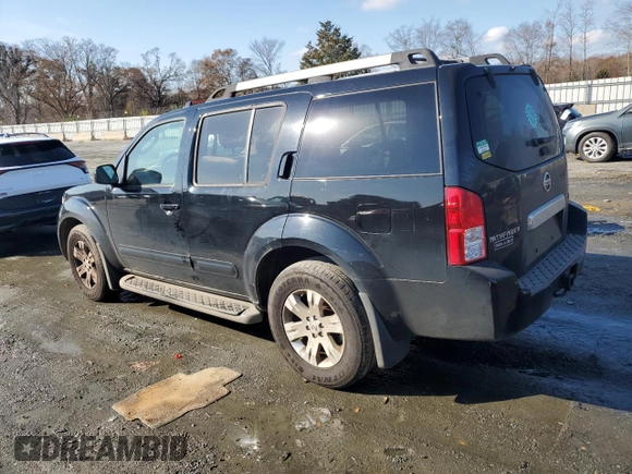 2005 Nissan Pathfinder SE with VIN 5N1AR18U65C739432, listed as a Copart auction lot 85381234 with 194,978 mi miles and Salvage Title. Bid and sale history available at carsss.com. Image 2.