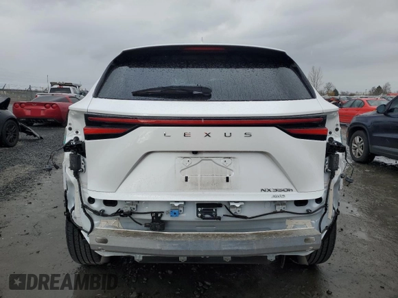 2023 Lexus NX 350h Luxury with VIN JTJHKCEZ4P5008778, listed as a Copart auction lot 45281265 with 21,724 mi miles and Salvage Title. Bid and sale history available at DreamBid. Image 6.