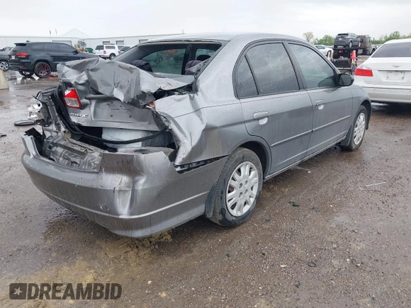 2005 Honda Civic LX with VIN 2HGES16525H614268, listed as a IAAI auction lot 41948313 with 207,657 mi miles and . Bid and sale history available at DreamBid. Image 4.