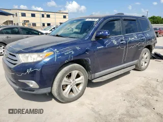 2013 Toyota Highlander Limited with VIN 5TDYK3EH9DS120024, listed as a Copart auction lot 61796385 with 142,971 mi miles and Salvage title. Bid and sale history available at DreamBid. Image 1.