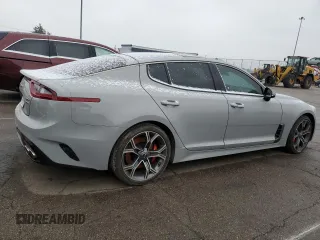 2021 Kia Stinger GT2 with VIN KNAE55LCXM6091420, listed as a Copart auction lot 41530535 with 26,298 mi miles and Clean Title. Bid and sale history available at carsss.com. Image 3.