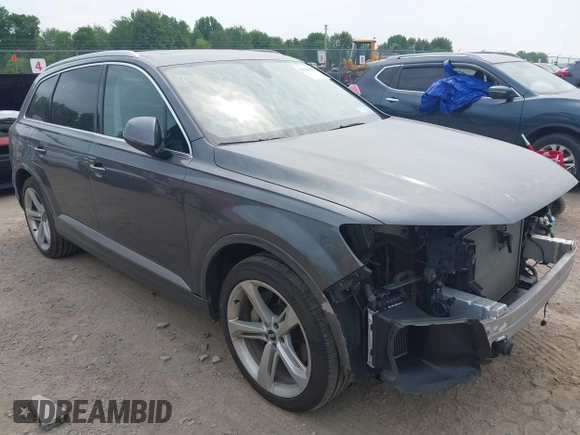 2019 Audi Q7 Prestige with VIN WA1VAAF78KD025828, listed as a IAAI auction lot 42409369 with 92,834 mi miles and . Bid and sale history available at DreamBid. Image 1.