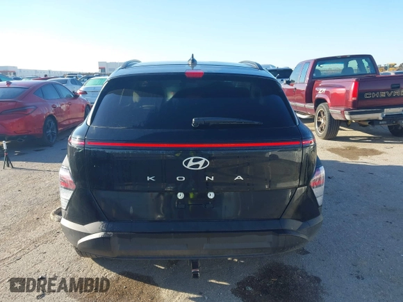 2025 Hyundai Kona SEL with VIN KM8HB3AB8SU224929, listed as a IAAI auction lot 41745377 with 10,160 mi miles. Bid and sale history available at carsss.com. Image 16.