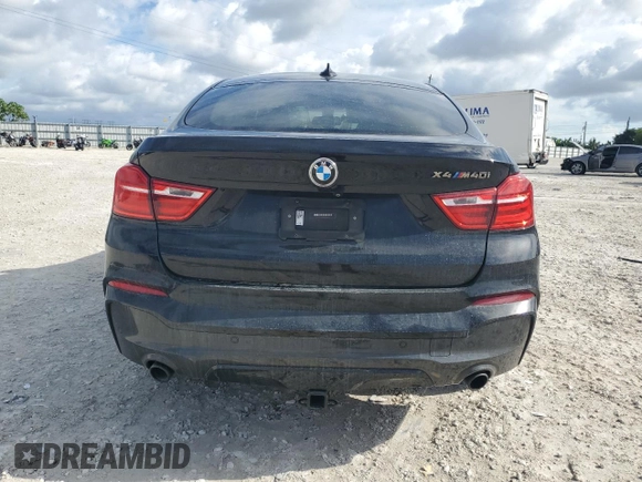 2017 BMW X4 M40i with VIN 5UXXW7C55H0U24877, listed as a Copart auction lot 71824502 with 0 mi miles. Bid and sale history available at carsss.com. Image 6.