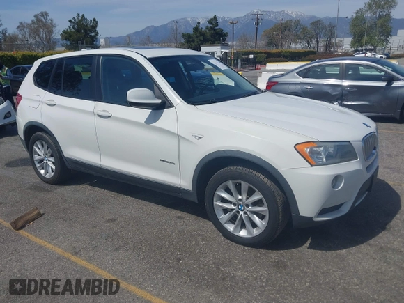 2014 BMW X3 xDrive28i with VIN 5UXWX9C51E0D09485, listed as a IAAI auction lot 41831582 with 103,953 mi miles and . Bid and sale history available at DreamBid. Image 1.