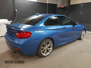 2016 BMW 2 Series M235i with VIN WBA1J7C58GV360712, listed as a IAAI auction lot 41975610 with 18,258 mi miles. Bid and sale history available at carsss.com. Image 4.