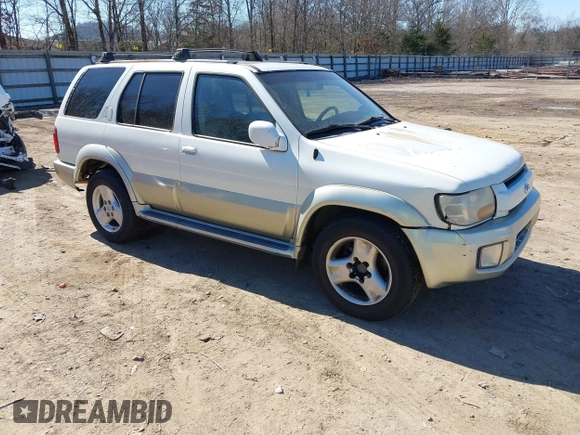 2002 Infiniti QX4 with VIN JNRDR09X82W210434, listed as a IAAI auction lot 41638875 with 230,765 mi miles and . Bid and sale history available at DreamBid. Image 1.