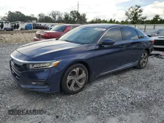 2018 Honda Accord EX-L with VIN 1HGCV1F53JA100405, listed as a Copart auction lot 60690045 with 66,263 mi miles and Salvage title. Bid and sale history available at DreamBid. Image 1.