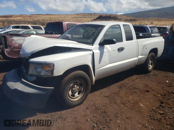 2008 Dodge Dakota ST with VIN 1D7HE22K28S522360, listed as a Copart auction lot 66513574 with 189,222 mi miles and Clean Title. Bid and sale history available at carsss.com. Image 1.