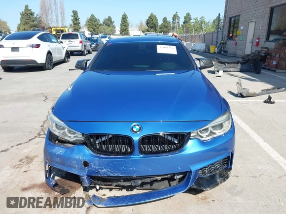 2015 BMW 4 Series 435i with VIN WBA3R1C50FF774588, listed as a IAAI auction lot 42001394 with 96,400 mi miles and . Bid and sale history available at carsss.com. Image 13.