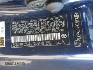 2006 Scion tC z VIN JTKDE167X60085119, wystawiony jako Copart lot #76897834 z przebiegiem 213 896 mil mil oraz Szkody całkowita. Historia ofert i sprzedaży dostępna na DreamBid. Obrazek 13.