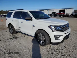 2021 Ford Expedition King Ranch with VIN 1FMJU1PT6MEA73909, listed as a Copart auction lot 83511164 with 42,333 mi miles and Salvage Title. Bid and sale history available at carsss.com. Image 4.