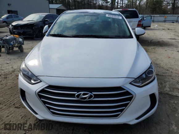 2018 Hyundai Elantra SEL with VIN 5NPD84LF4JH313686, listed as a Copart auction lot 49283555 with 161,380 mi miles and Salvage Title. Bid and sale history available at DreamBid. Image 5.