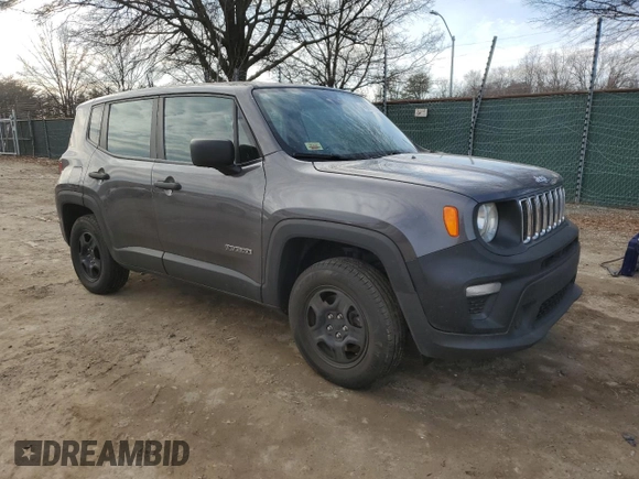 2020 Jeep Renegade Sport z VIN ZACNJBAB2LPL24142, wystawiony jako Copart lot #45908345 z przebiegiem 69 118 mil mil oraz Szkoda całkowita • Salvage title. Historia ofert i sprzedaży dostępna na DreamBid. Obrazek 4.