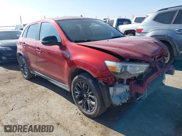 2019 Mitsubishi Outlander Sport ES 2.0 with VIN JA4AP3AU6KU025316, listed as a IAAI auction lot 41141479 with 97,229 mi miles. Bid and sale history available at carsss.com. Image 1.