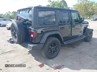 2023 Jeep Wrangler Willys with VIN 1C4HJXDN1PW634763, listed as a IAAI auction lot 41689202 with 23,369 mi miles and . Bid and sale history available at DreamBid. Image 4.