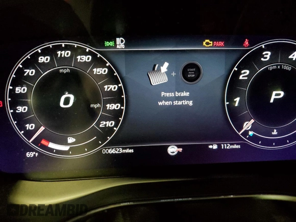 2023 Jaguar F-Pace SVR with VIN SADCZ2EE1PA704896, listed as a Copart auction lot 47456695 with 6,623 mi miles and Salvage Title. Bid and sale history available at DreamBid. Image 6.