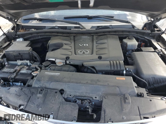 2012 Infiniti QX56 7-passenger with VIN JN8AZ2NE1C9021390, listed as a Copart auction lot 76475574 with 159,671 mi miles and Salvage Title. Bid and sale history available at carsss.com. Image 12.