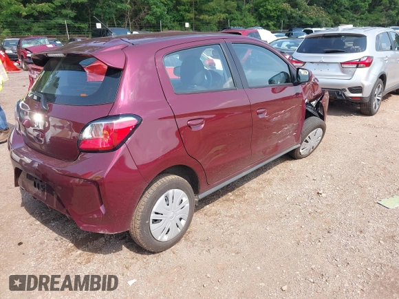 2024 Mitsubishi Mirage ES z VIN ML32AUHJ0RH024469, wystawiony jako IAAI lot #42394732 z przebiegiem 12 869 mil mil oraz . Historia ofert i sprzedaży dostępna na DreamBid. Obrazek 4.